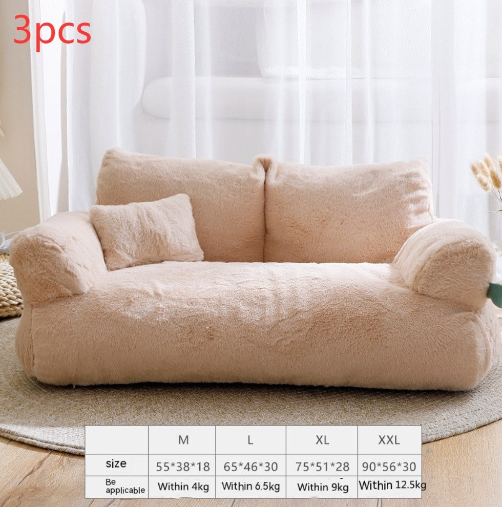 Flannel Warm Large Cat Sofa