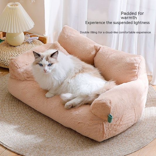 Flannel Warm Large Cat Sofa