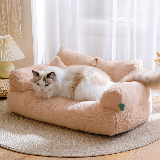 Flannel Warm Large Cat Sofa