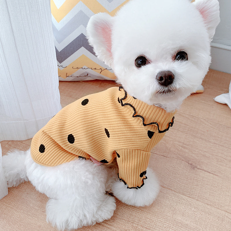Dot Turtleneck Dog Clothes