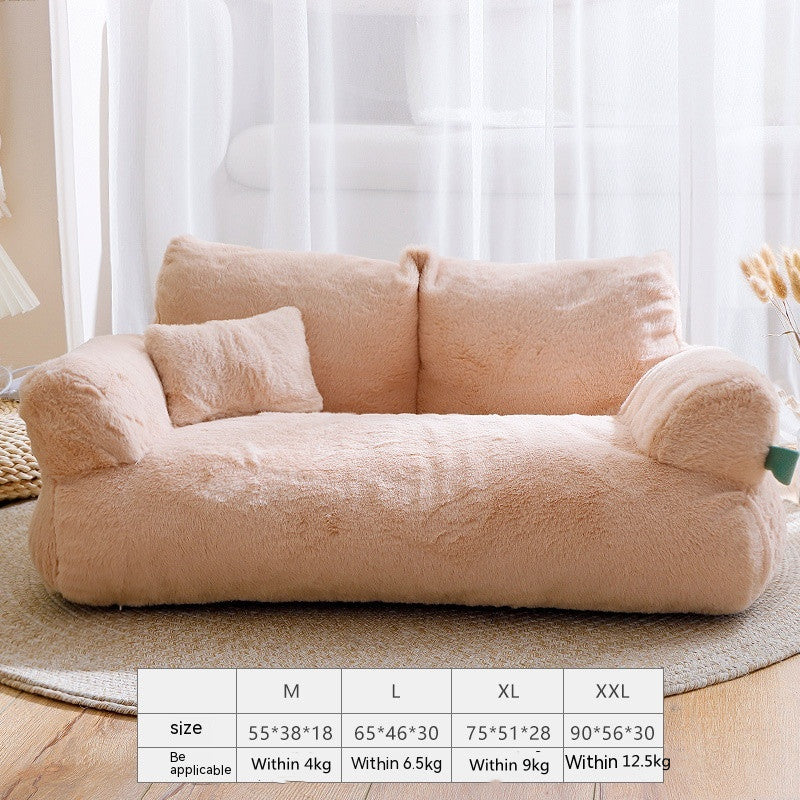 Flannel Warm Large Cat Sofa