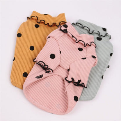 Dot Turtleneck Dog Clothes