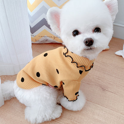 Dot Turtleneck Dog Clothes