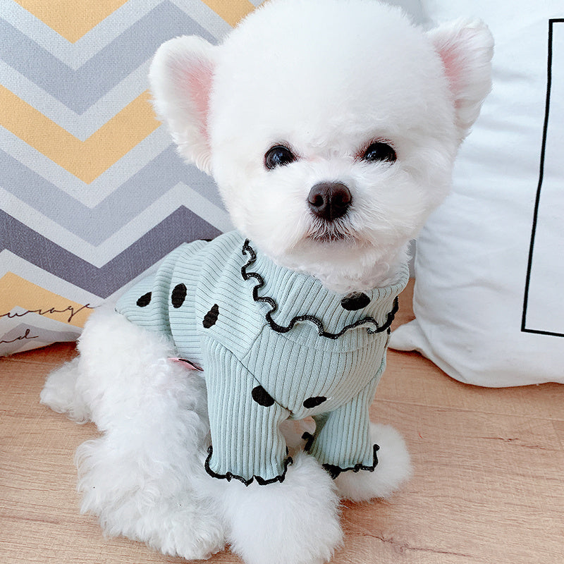 Dot Turtleneck Dog Clothes