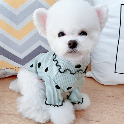 Dot Turtleneck Dog Clothes