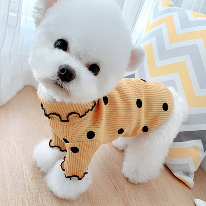 Dot Turtleneck Dog Clothes